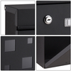 Zenewood galvanizado Montagem de parede de aço Modern Design Caixa de correio - WLD18G