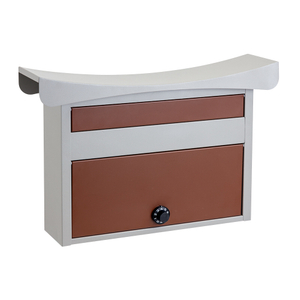 Caixa de correio de montagem em parede de aço galvanizado Zenewood - W1881