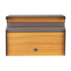 Zenewood Wooden Grain Galvanized Aço Montagem da parede Caixa de correio ao ar livre - W1834