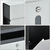 Zenewood Galvanized Steel Wall Mount Mini Caixa de correio - W1852
