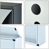 Zenewood galvanizado Montagem de parede de aço Modern Design Caixa de correio - W1840