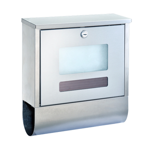 Caixa de correio de montagem em parede de aço inoxidável Zenewood - w1824