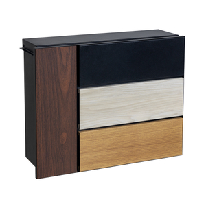 Caixa de correio de montagem em parede de aço galvanizado Zenewood - B2368