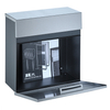 Zenewood Aço inoxidável de aço galvanizado Mount Caixa de correio ao ar livre - W1836